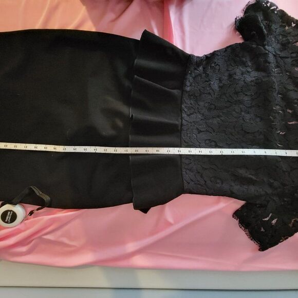 * JILL STUART BLACK LACE TOP STRETCH - Picture 2 of 11